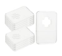 QUARKZMAN 10 Pezzi Portamonete Da 22mm, Custodia In Acrilico Trasparente Per Monete Dollar Con Fissaggio A Quattro Punti, Baccello Protettive Portamonete Scatola Organizzatrice Trasparente