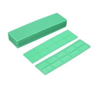 QUARKZMAN 10 Pezzi Spessori Piatti in Plastica Verde | Blocco per Vetro da 2mm, Compositi per Piastrelle Strutturali, per Livellamento, Miglioramento Casa, Finestra, WC, Tavolo