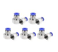 QUARKZMAN 10 raccordi push-to-connect da 10 mm diametro esterno tubo x 1/2" filettatura NPT femmina diritta raccordi per tubi pneumatici PCF10-N04, blu