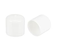 QUARKZMAN 10 tappi in gomma per gambe della sedia, 31 mm, rotondi, tappi di protezione in vinile, inserti in plastica per tubi, recinzioni, pali, mobili, ringhiere, bianco