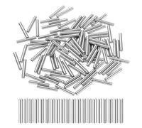 QUARKZMAN 100 Pc 2.5mm x 20mm Spinotti In Acciaio Per Cuscinetti Spinotti Cilindrici Pioli Di Supporto Mensola Asta Elementi Di Fissaggio Pioli+/-0.02mm, Tono Argento