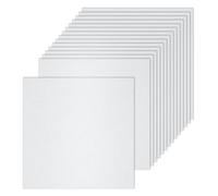QUARKZMAN 100 Pcs Carta Lucente 25,4 Cm Lunghezza 25,4 Cm Larghezza 80lb/120gsm Fogli Metallizzati Per Articoli Artistici Creazioni, Bianco