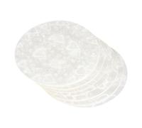 QUARKZMAN 100 Pcs Pellicola Protettiva Per Distintivi Per Badge Maker Da 58mm/2.3in, Pellicola Lucente Distintivi Da 70mm/2.8in, Fogli Laminati Olografici Trasparenti Badge Maker