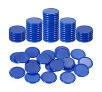 QUARKZMAN 100 Pezzi 0.8 Pollici Fiche Di Plastica Mini Gettoni Gioco Blu | Dischi Contatori Segnaposto Opachi, Per Giocare Matematica Conteggio, Bingo Contatori Apprendimento