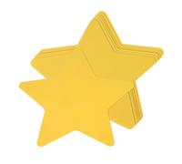 QUARKZMAN 100 pezzi a forma di stella, 3,9 x 3,9 pollici, carte di carta a forma di stella, per progetti fai da te, colore giallo