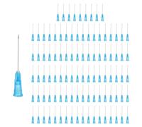 QUARKZMAN 100 Pezzi Ago Per Dispensazione, 23 Gauge Ago In Acciaio Inossidabile Con Luer Lock 1.69" Punta Appuntita Per Misurazione, Ricarica Inchiostri, Blu