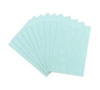 QUARKZMAN 100 Pezzi Custodie Per Fotocard, 3.5" x 1.5" Plastica Cuore Protettori Card Laser Lampeggianti-Per Kpop, Fotocard, Custodie Standard, Verde