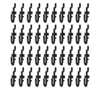 QUARKZMAN 100 Pezzi Gancio A J Per Pannello Forato 3.53 Cm Gancio Di Plastica Per Appendere Attrezzi Organizzatore Da Parete Per Banco Da Lavoro Garage Cucina Negozio Nero