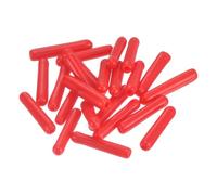 QUARKZMAN 100 pezzi tappi in gomma 1,3 mm (1/16") ID vinile PVC tappo rotondo per vite protezione a vite rosso