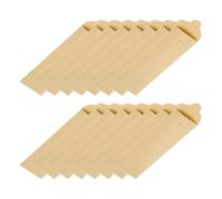 QUARKZMAN 100 Pz Buste per Posate in Carta 8 x 2.4 Pollici Buste per Posate Monouso Sigillabili in Carta Kraft Oleoproof Portaposate per Posate Cucchiai Bacchette, Marrone