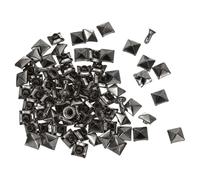 QUARKZMAN 100 Set Rivetti a Piramide Quadrata 6mm Nero Pistola