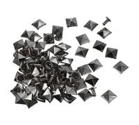 QUARKZMAN 100 Set Rivetti a Piramide Quadrata 8mm Nero Pistola
