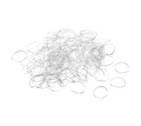 QUARKZMAN 1000 Pezzi Fascette Elastiche Estensibile Banda Gomma Chiaro 10mm x 1mm Fascette Gomma per Capelli Uso Domestico Ufficio