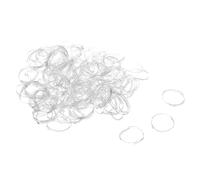 QUARKZMAN 1000 Pezzi Fascette Elastiche Estensibile Banda Gomma Chiaro 16mm x 1mm Fascette Gomma per Capelli Uso Domestico Ufficio