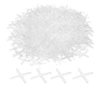 QUARKZMAN 1000Pz Separatori per Piastrelle 1.5mm Croce in Plastica Rigida | per L'Installazione di Piastrelle Ceramiche per Pareti E Pavimenti, Livellatore di Piastrelle Spaziatura