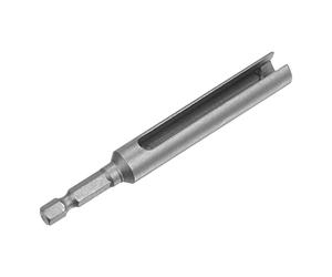 QUARKZMAN 100mm Lunghezza Esagonale Dado Inseritore x 1pz 8mm Presa Scanalato Estensione Inseritore Punta per Ingegneria Installazione, [Grigio]