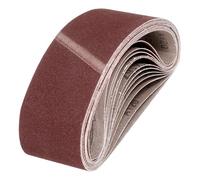 QUARKZMAN 100mm x 610mm Cinghie Di Levigatura, 12 Pz 120 Grana Ossido Di Alluminio Cinghia Abrasiva Per Levigatrice Per Lavorazione Del Legno, Lucidatura Dei Metalli, Affilatura Dei Coltelli