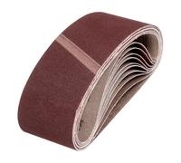 QUARKZMAN 100mm x 610mm CinghieLevigatura, 10 Pz 180 Grana Cinghia Abrasiva OssidoAlluminio Per Levigatrice, Per LavorazioneLegno, LucidaturaMetalli, AffilaturaColtelli