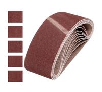 QUARKZMAN 100mm x 610mm CinghieLevigatura, 15 Pz 80/120/150/240/400 Grana OssidoAlluminio Cinghia Abrasiva Per Levigatrice Per LavorazioneLegno, LucidaturaMetalli, Affilatura Coltelli