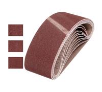 QUARKZMAN 100mm x 610mm CinghieLevigatura, 15Pz 80/120/240 Grana OssidoAlluminio Cinghia Abrasiva Per Levigatrice Per LavorazioneLegno, LucidaturaMetalli, AffilaturaColtelli
