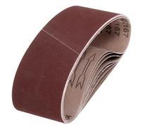QUARKZMAN 100mm x 610mm Cinture Di Levigatura, 8 Pezzi 320 Grana Ossido Di Alluminio Cintura Abrasiva Per Levigatrice Per Lavorazione Del Legno, Lucidatura Dei Metalli, Affilatura Coltelli