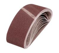 QUARKZMAN 100mm x 610mm CintureLevigatura, 10Pz 80 Grana OssidoAlluminio Cintura Abrasiva Per Levigatrice Per LavorazioneLegno, LucidaturaMetalli, AffilaturaColtelli