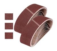 QUARKZMAN 100mm x 915mm CinghieLevigatura, 30 Pz Grana 40/60/80 Cinghia Abrasiva OssidoAlluminio Per Levigatrice Per LavorazioneLegno, LucidaturaMetalli, AffilaturaColtelli