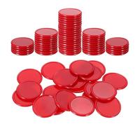 QUARKZMAN 100P 1 Inch Plastic Poker Chips, Mini Bingo Chips Learning Counters Counting Counters Disks Markers Opaque Game Tokens For Game Play Math Counting