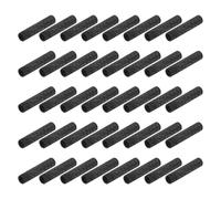 QUARKZMAN 100Pcs M2 x 20mm Distanziali In Alluminio Zigrinati, Dado Accoppiamento Rotondo Connettore Per Bullone Dado A Manicotto Asta Filettata Elemento Fissaggio Per DIY (Nero, 4mm OD)