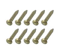 QUARKZMAN 100Pcs Piccoli Chiodi Per Hardware, 1.5 X 10mm Chiodi A Testa Tonda In Acciaio Al Carbonio Per Finiture Comuni Per Lavori Di Falegnameria Quadri Progetti Fai Da Te, Bronzo
