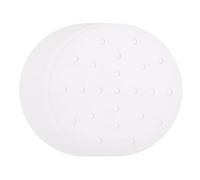 QUARKZMAN 100pcs Rivestimenti Per Friggitrice Ad Aria 6.3 Pollici Rivestimenti Rotondi Per forno In Bambù Con Fori Fogli Di Carta Forata Rivestimenti Monouso Per Vaporetti, Bianco