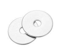 QUARKZMAN 100Pcs Rondella Piatta 4mm ID X 20mm OD X 1.2mm Spessore Argento | Acciaio Inossidabile 304, M4, Fabbriche Riparazioni Cucine Negozi E Costruzioni aperto, Per Bulloni Viti
