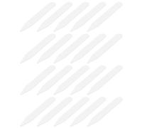 QUARKZMAN 100Pcs Supporti Per Collo Per Camicie Da Uomo 7x1cm LxW Accessori | Supporti Per Collo In Plastica, Impermeabili Invisibili, Per Da Camicia Per Occasioni Formali