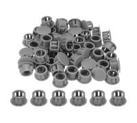 QUARKZMAN 100pcs Tappi Forati in Nylon Plastico, 1/2"(13mm) Tappi Rotondi per Fori di Trapano Coperchi Fori di Blocco Inserimento Tappi in Plastica Capsule Terminali