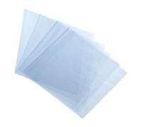 QUARKZMAN 100pz 14x6 Pollici Sacchetti Termoretraibili, Pellicola Termoretraibile Pvc Trasparente Blu per Cesti Regalo, Saponi Bagno, Candele e Progetti Fai da Te Fatti Casa