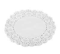 QUARKZMAN 100pz Centrini di Carta Pizzo Bianco 8,5" Centrini Carta Rotondi Stoviglie Tovagliette Carta Monouso Decorative per Matrimoni Compleanni Torte Dessert Cibo Tavola