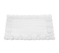 QUARKZMAN 100Pz Centrini Di Carta Pizzo Bianco12 X16 Pollici Centrini Di Carta Rettangolari Per Tovagliette Per Matrimoni, Compleanni E Feste Del Tè