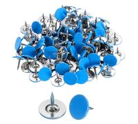 QUARKZMAN 100pz Chiodi per Tappezzeria, Testa Piana 11mmx10mm Chiodi Decorativi per Mobili Puntine per Mobili Divani Testate, Blu