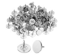 QUARKZMAN 100Pz Chiodi per Tappezzeria Testa Piatta da 11mmx10mm Argento