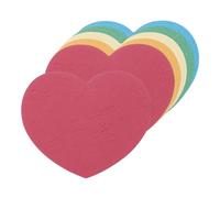 QUARKZMAN 100pz Cuori Ritagliati in Carta 2,5 Pollici Colorati Assortiti per Lavoretti San Valentino, Lavagna Classe, Artigianato Fai Da Te, Blu Verde Rosso