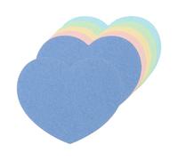 QUARKZMAN 100pz Cuori Ritagliati in Carta 3 Pollici Colori Assortiti Cuori Ritagliati a Forma Cuore per Lavagna Classe San Valentino Fai Da Te, Blu Verde Rosa