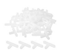QUARKZMAN 100pz Distanziatori in Plastica a Forma di T per Piastrelle Parete Pavimento 4mm 5/32" Distanziatori Piastrelle per Installazione Piastrelle Ceramiche, Bianco