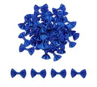 QUARKZMAN 100pz Fiocchi Blu Navy 1.5" x 1" Mini Fiocco per Realizzare Piccoli Fiocchi di Raso Sfusi per Cucito Fai da Te, Scrapbooking, Regalo di Nozze, Decorazione per La Casa