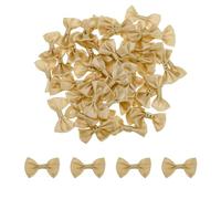 QUARKZMAN 100pz Fiocchi Marroni 1.5" x 1" Mini Fiocco per Realizzare Piccoli Fiocchi di Raso Sfusi per Cucito Fai da Te, Scrapbooking, Regalo di Nozze, Decorazione per La Casa