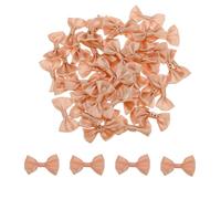 QUARKZMAN 100pz Fiocchi Rosa Chiaro 1.5" x 1" Mini Fiocco per Realizzare Piccoli Fiocchi di Raso Sfusi per Cucito Fai da Te, Scrapbooking, Regalo di Nozze, Decorazione per La Casa