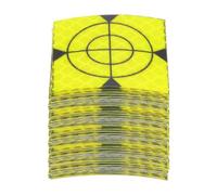 QUARKZMAN 100pz Fogli Riflettenti per Indagini 40x40mm Nastro Riflettente Autoadesivo Segno di Destinazione per Stazioni Totali, Verde