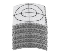 QUARKZMAN 100pz Fogli Riflettenti per Indagini 50x50mm Nastro Riflettente Autoadesivo Segno di Destinazione per Stazioni Totali, Bianco