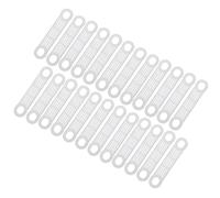 QUARKZMAN 100pz Ganci Antiscivolo Silicone Adesivo Strisce AppendiaPuntai per Grucce Legno Plastica, Latteo (4.13" x 0.79")