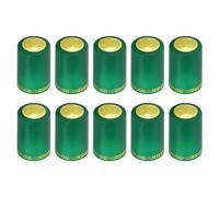 QUARKZMAN 100pz PVC Termorestringibile Capsules Vino 32x50mm Verde per Vino | Bottiglia Capsules Restringibile Cappuccio Avvolgi Restringibile Sopra Copertina Fiore Motivo, Cantine Casa Cucina
