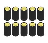 QUARKZMAN 100pz PVC Termorestringibile Capsules Vino Bottiglia Capsules Restringibile Cappuccio Avvolgi Restringibile Sopra Copertura per Vino Cantine e Casa Cucina Nero 32x45mm